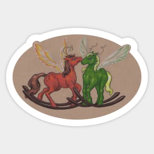 Rocking Horseflies Sticker